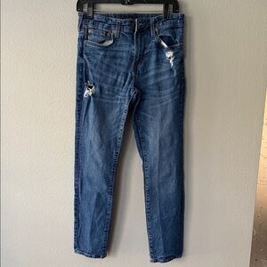 Aeropostale Distressed Blue Slim Jeans